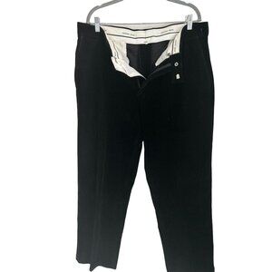 VINTAGE GEOFFREY BEENE Black CORDUROY Pants TROUSERS - 38W 30L